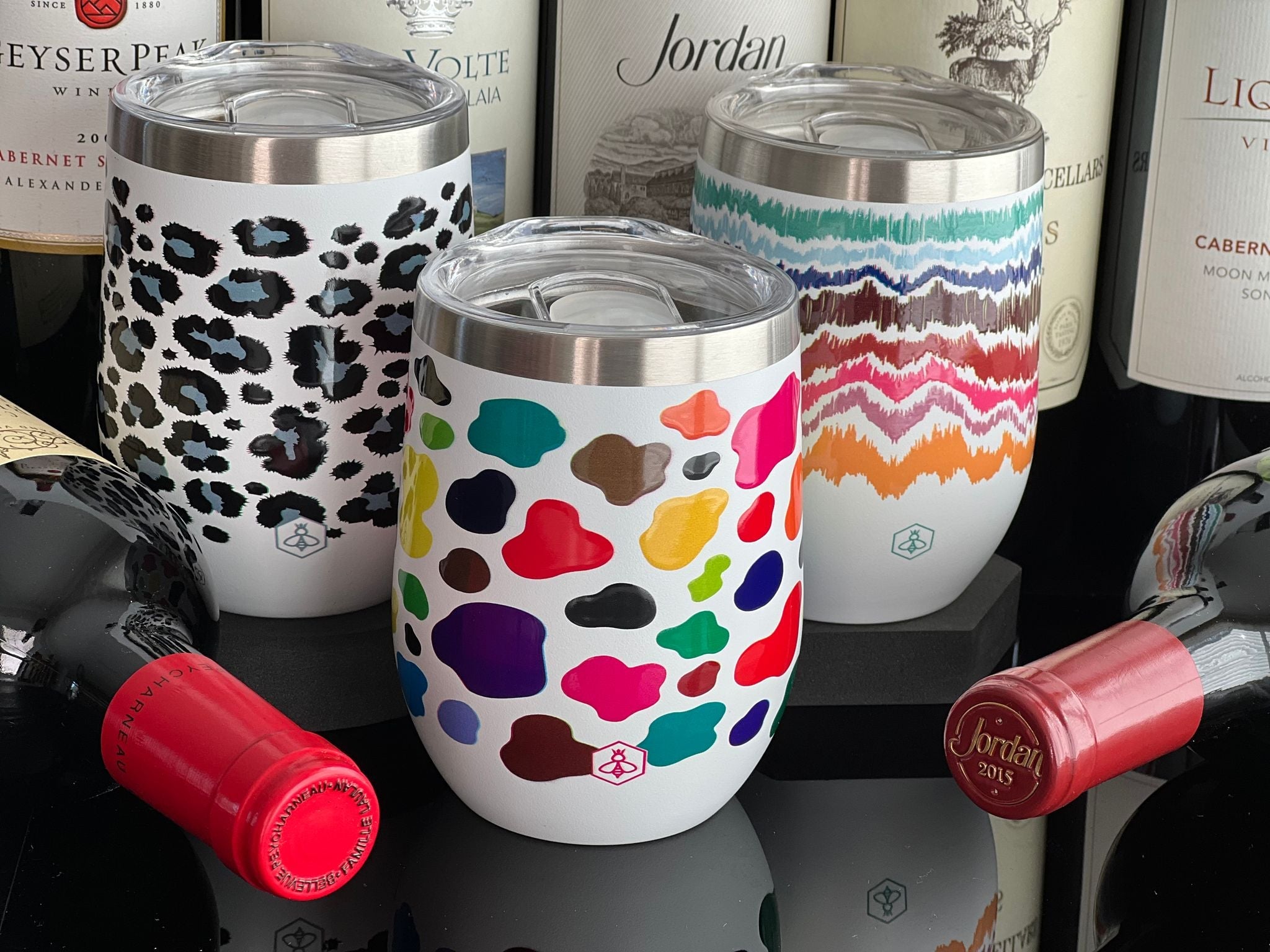 Pastel Leopard Wholesale Insulated WINE TUMBLER