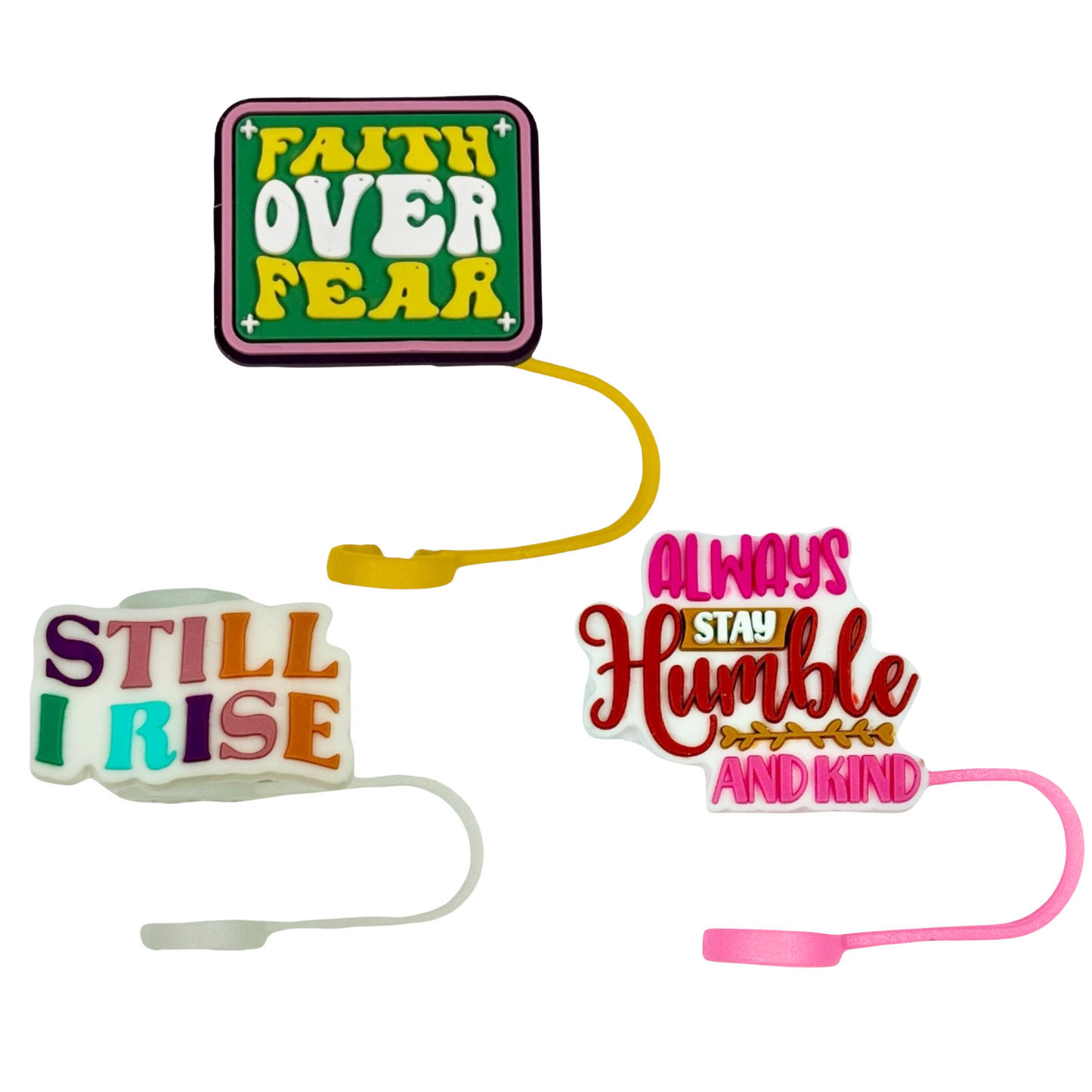 Straw Topper 3-Pack - Faith Forward