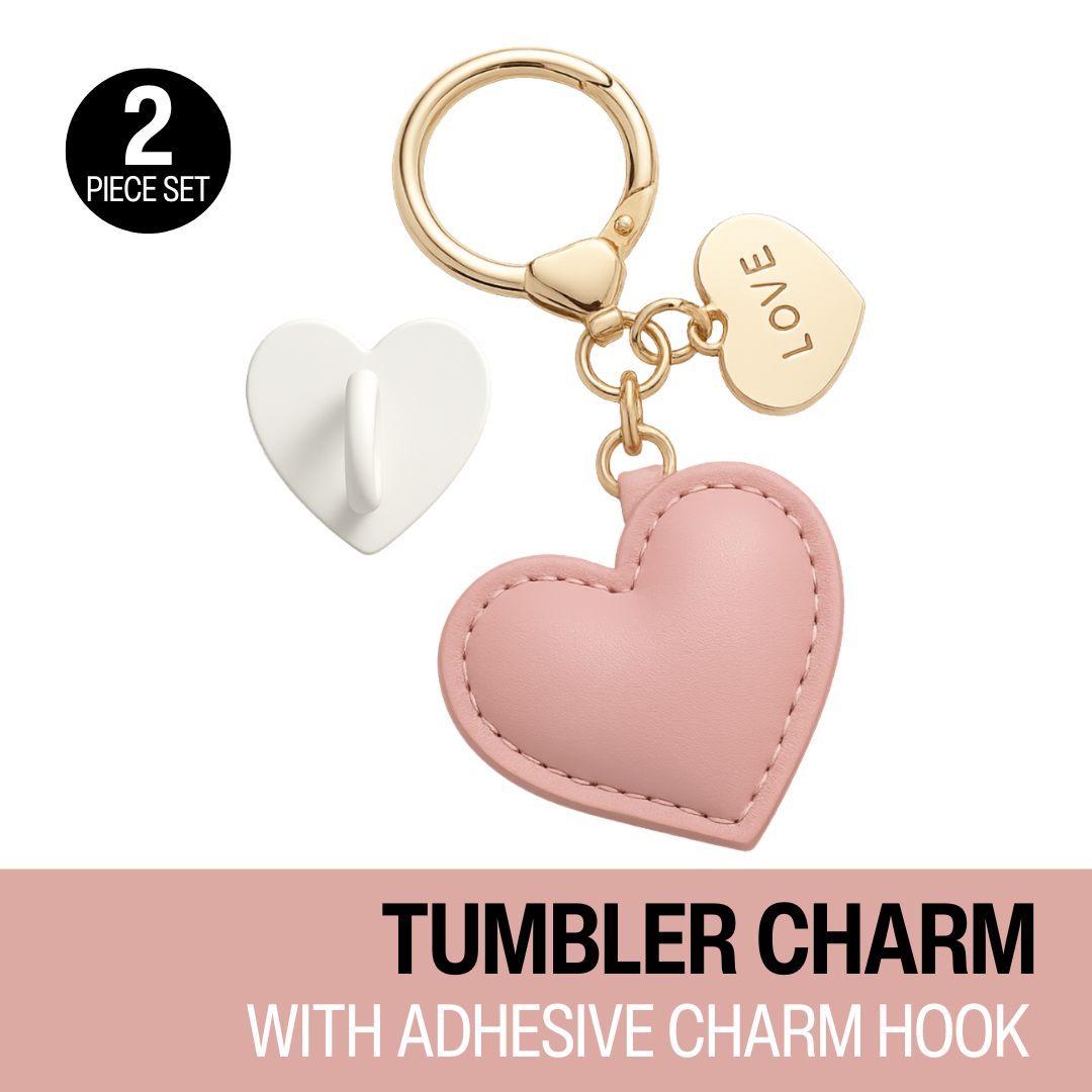 Tumbler Charm Set - Pink Heart