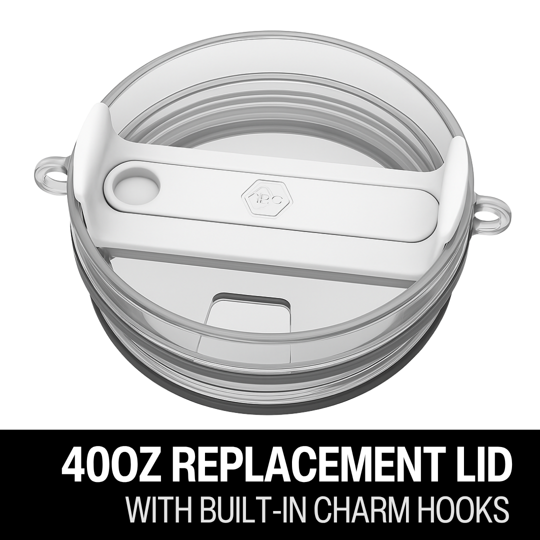 40oz Replacement Lid with Charm Hooks - Fits Stanley Tumblers