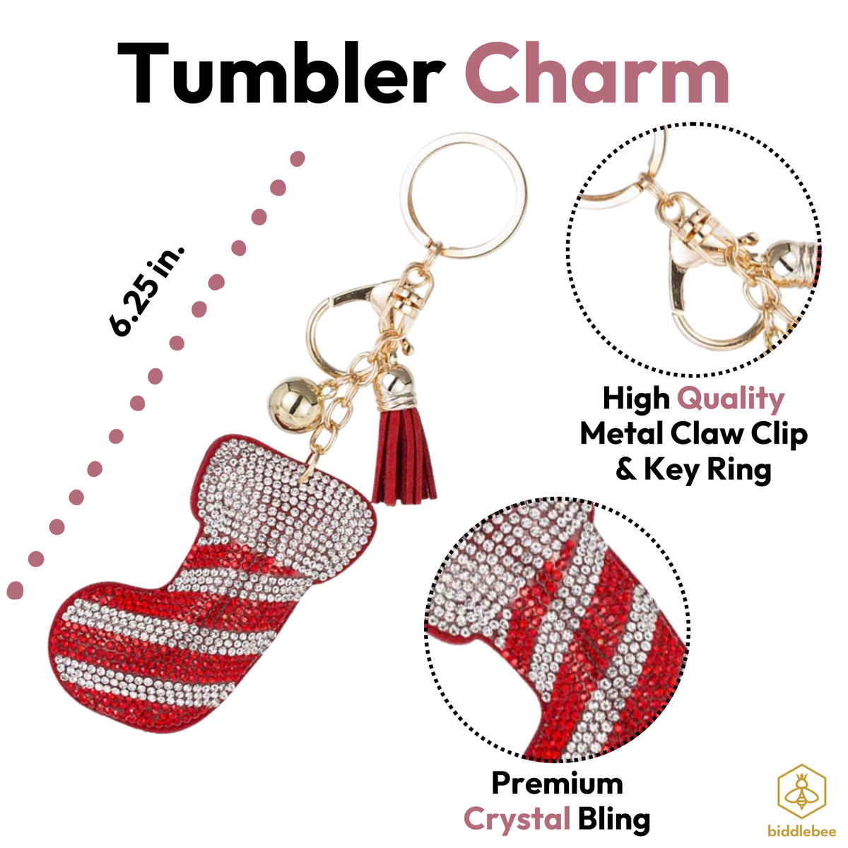 Christmas Stocking Bling Charm