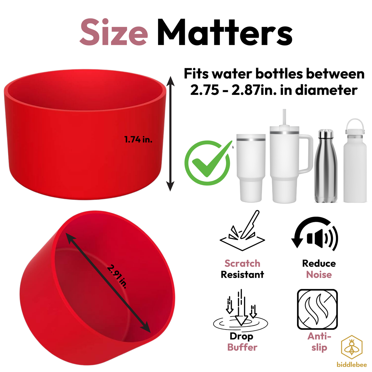 Silicone Boot | Bright Red 2-Pack