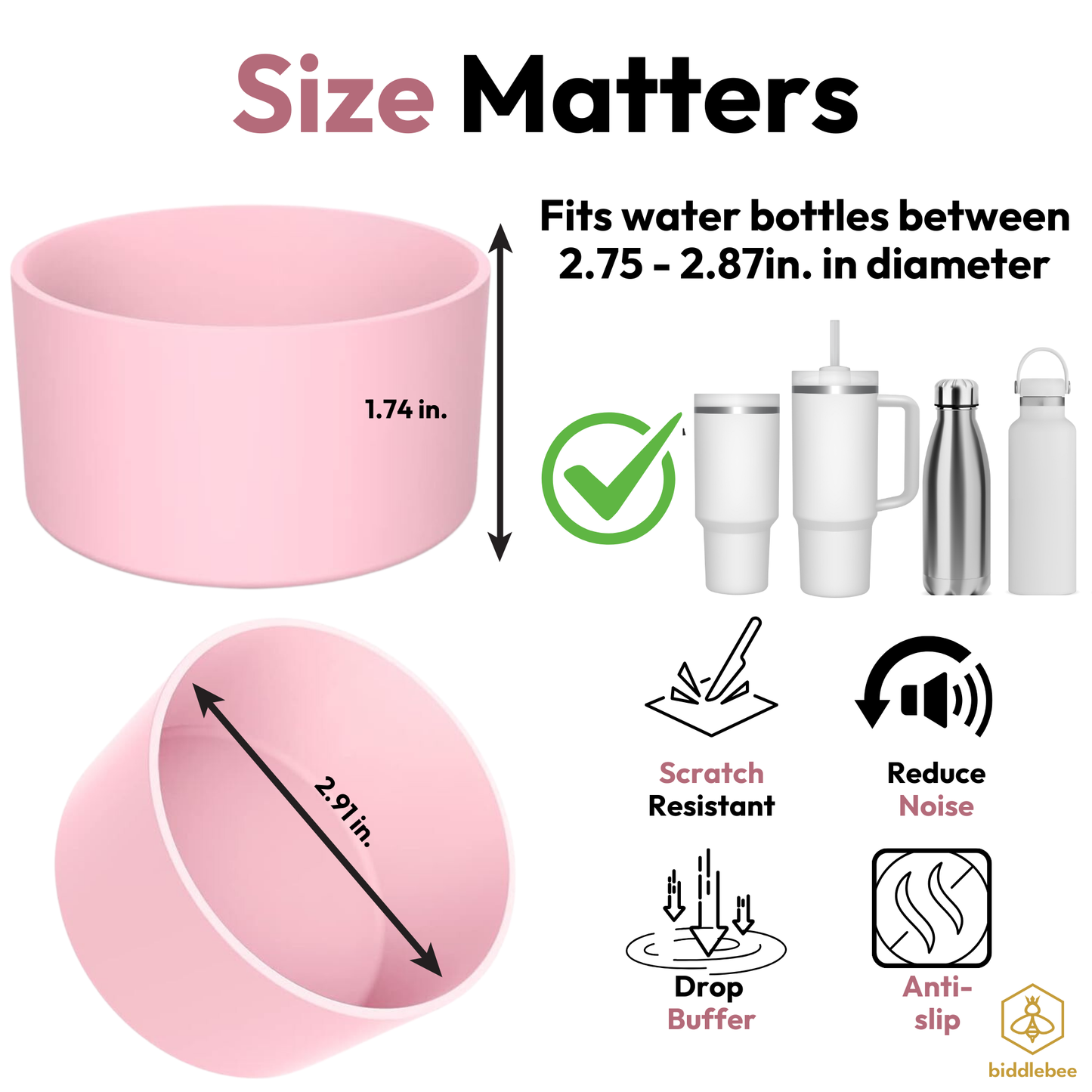 Silicone Boot | Blush Pink 2-Pack