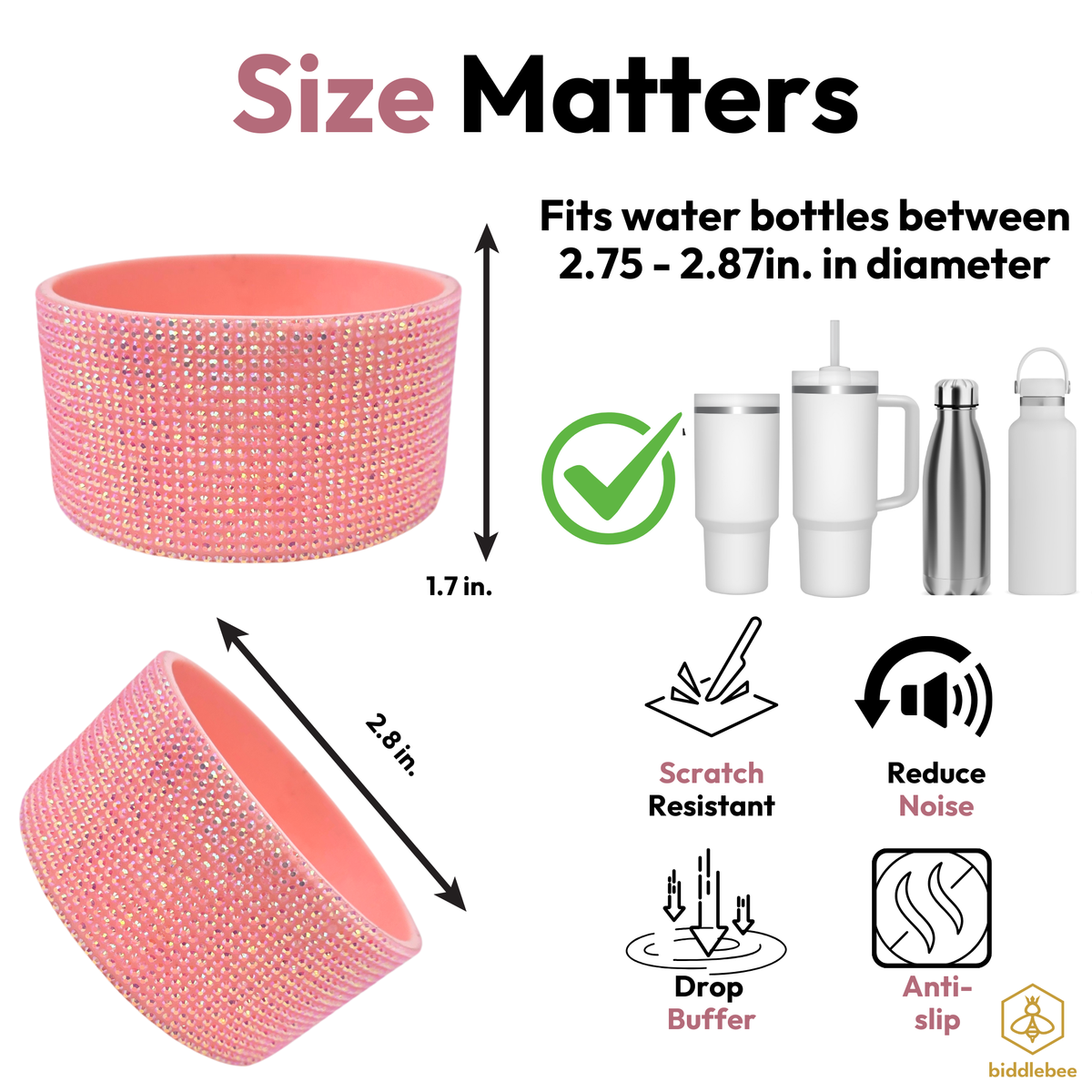 Silicone Boot | Shimmer Pink