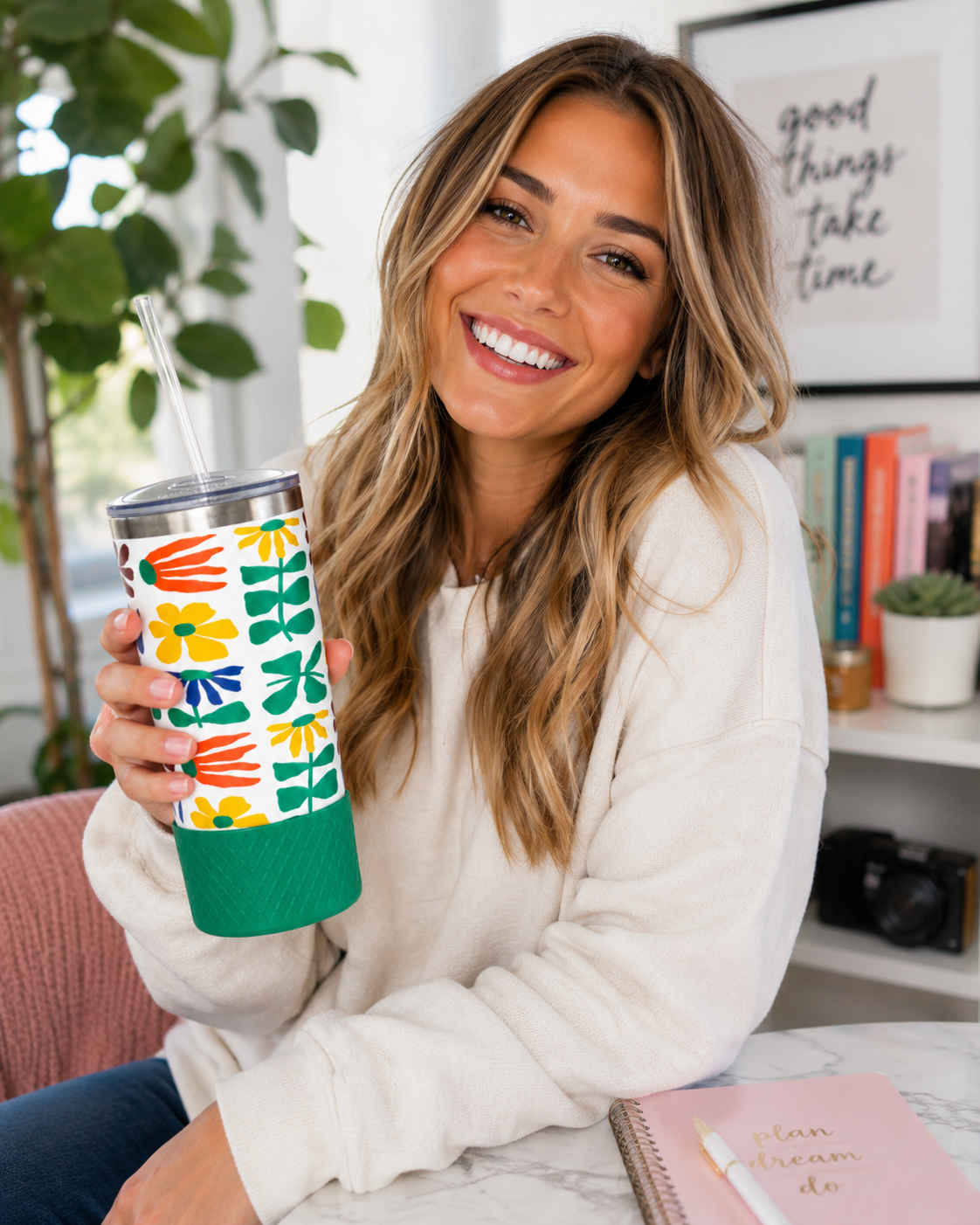 20oz Tumbler | Retro Floral