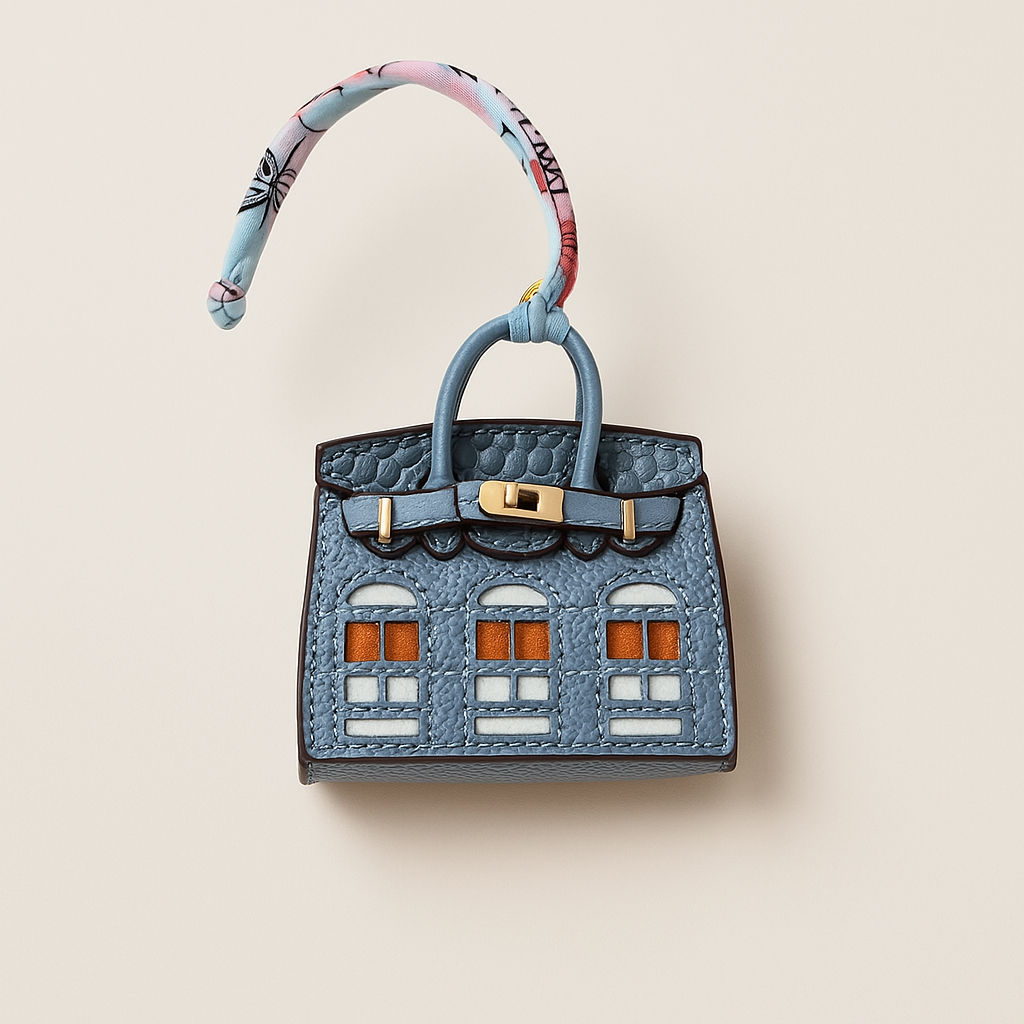 Denim Mini House Handbag