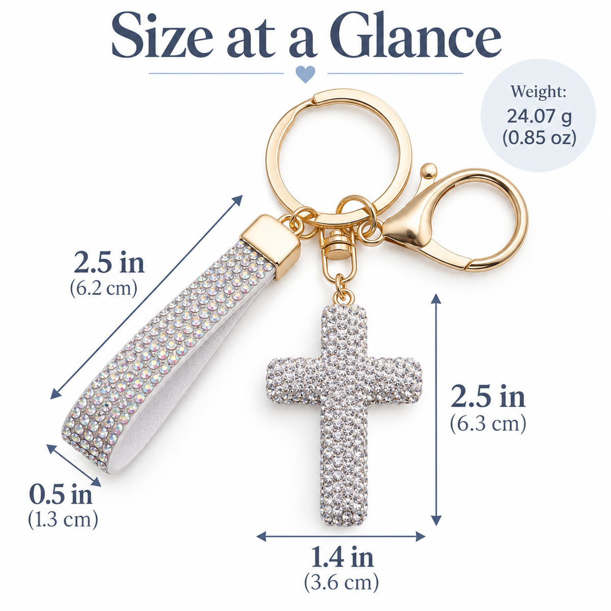 Cross Bling Charm