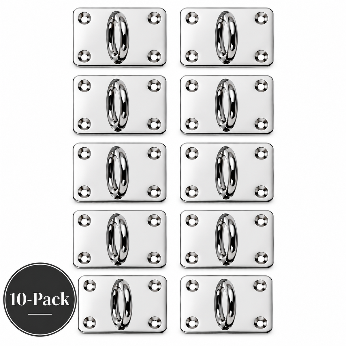 Adhesive Charm Hook 10-Pack | Silver Bar