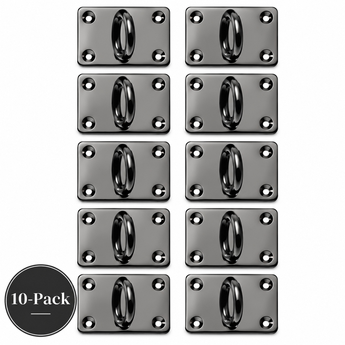 Adhesive Charm Hook 10-Pack | Gunmetal Bar