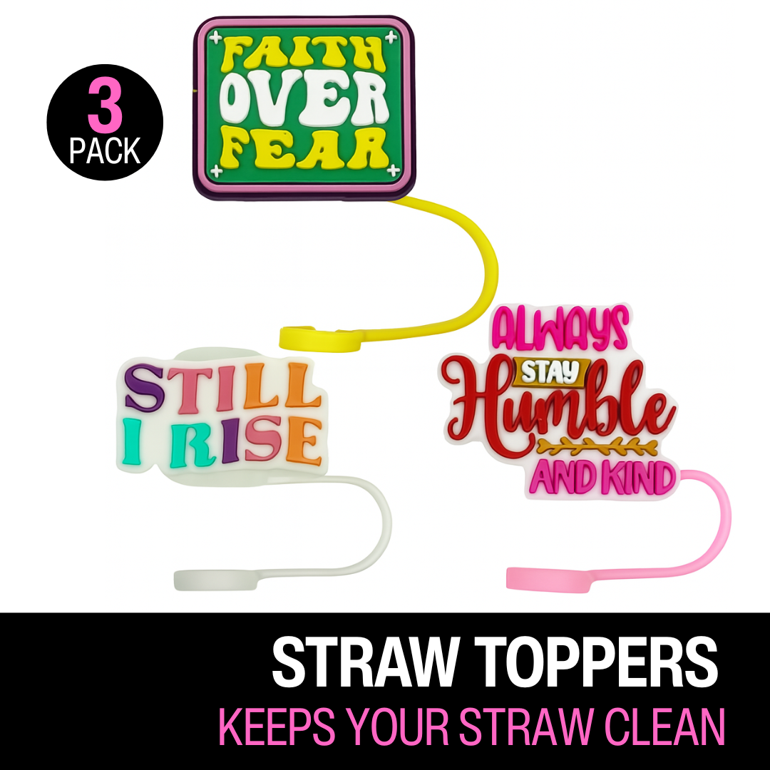 Straw Topper 3-Pack - Faith Forward