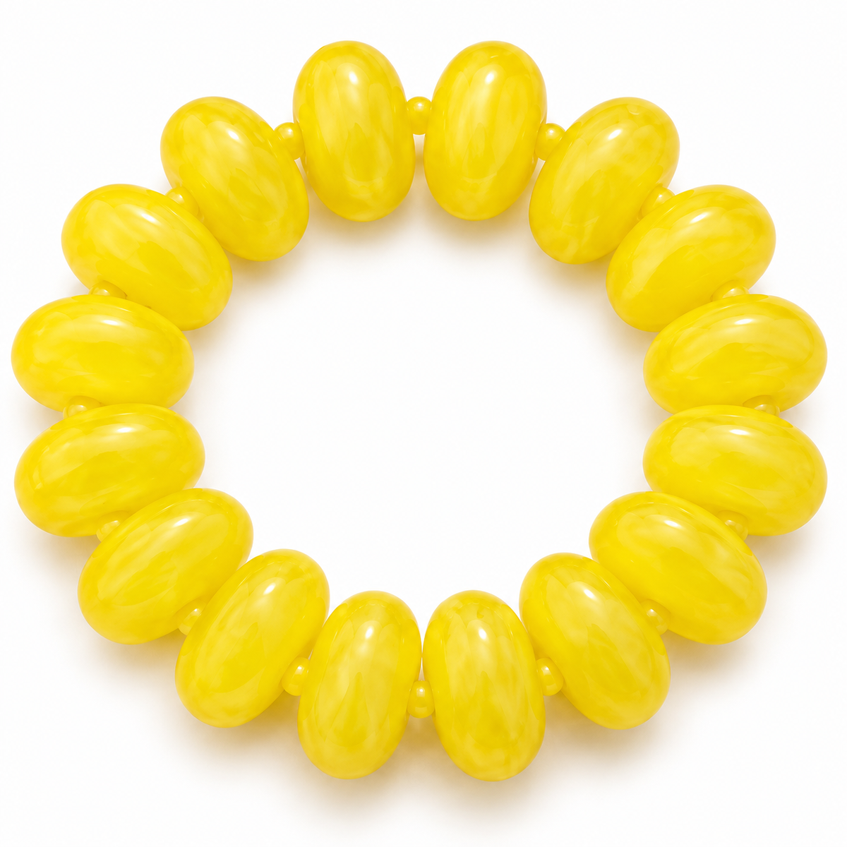 Bubble Bead Bracelet | Yellow