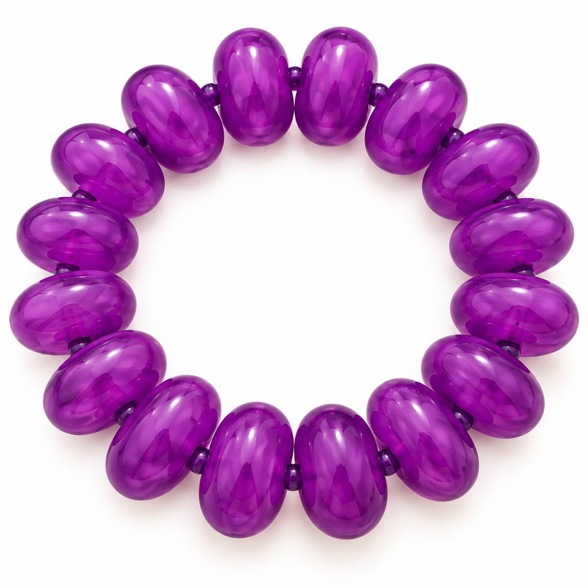 Bubble Bead Bracelet | Purple