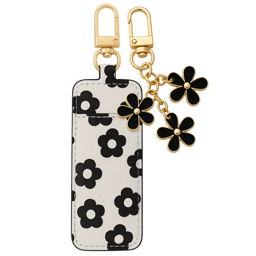 Tumbler Charm Set - Retro Flower Lip Balm Holder