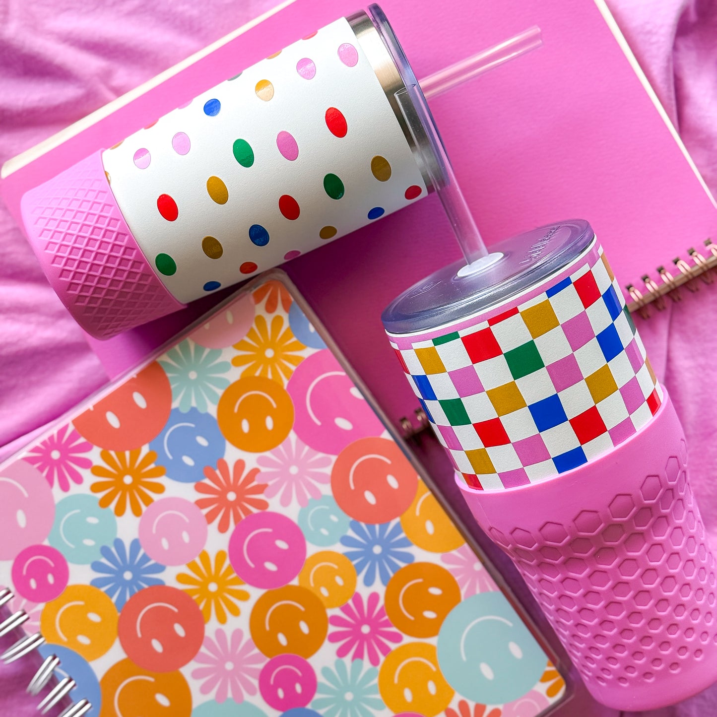 30oz Tumbler - Happy Check