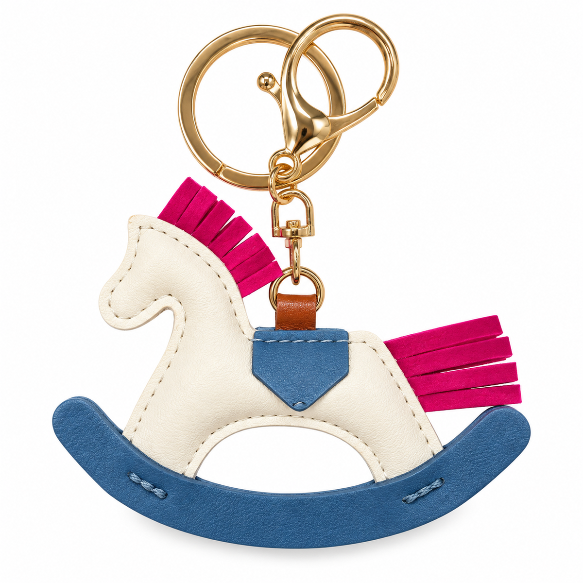 Vegan Leather Rocking Horse Charm