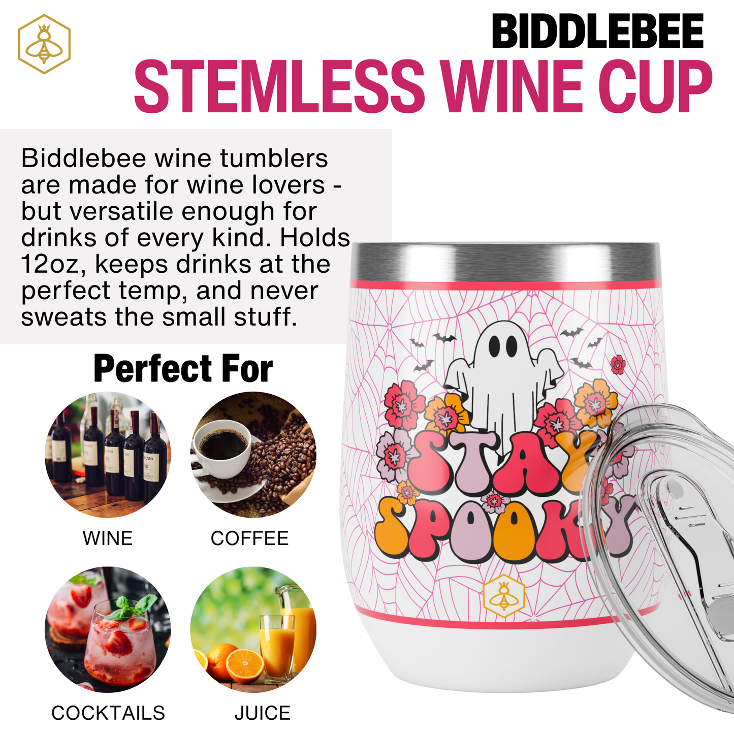Stay Spooky Wine Tumbler