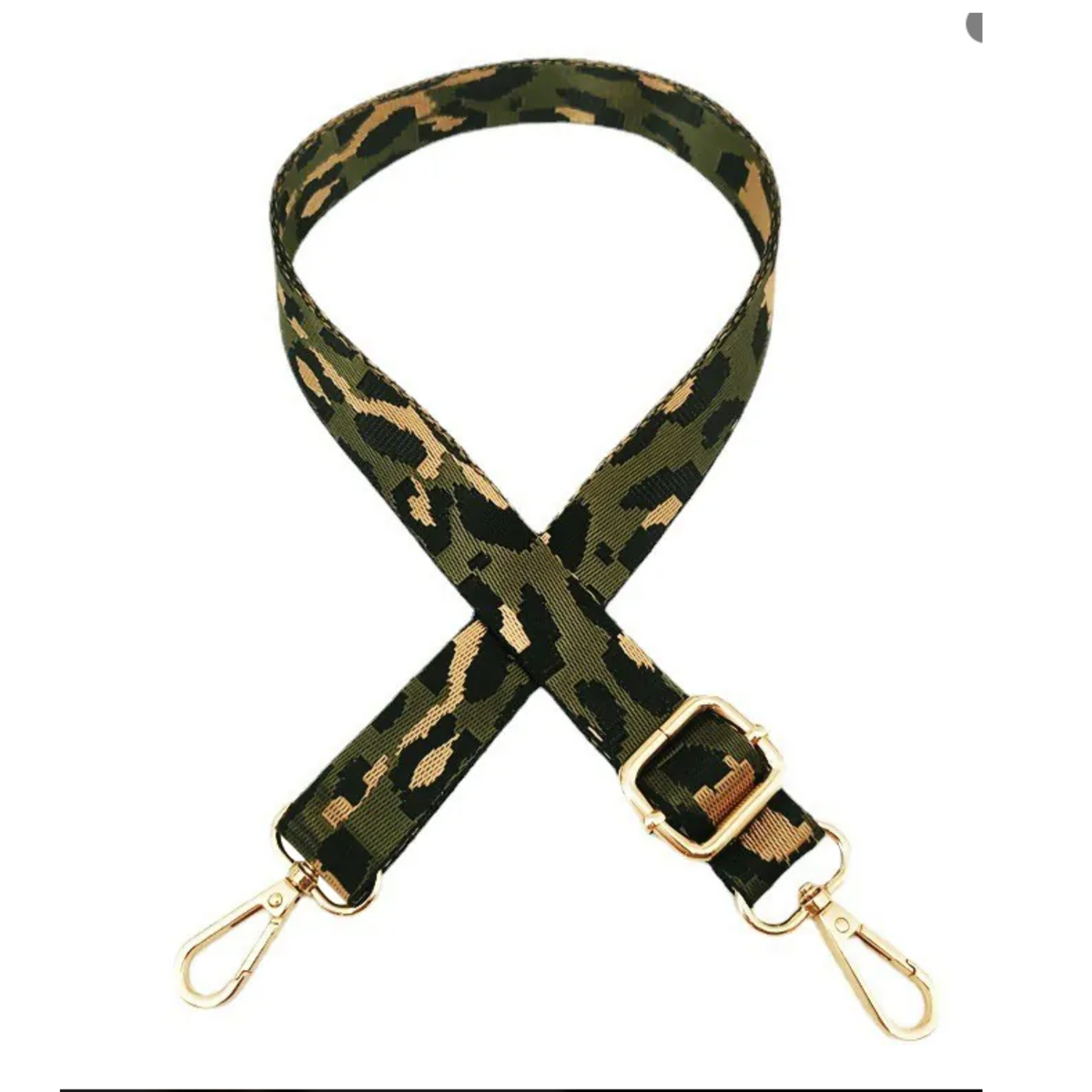 Adjustable Purse Shoulder Strap | Green Camo | 28-52"
