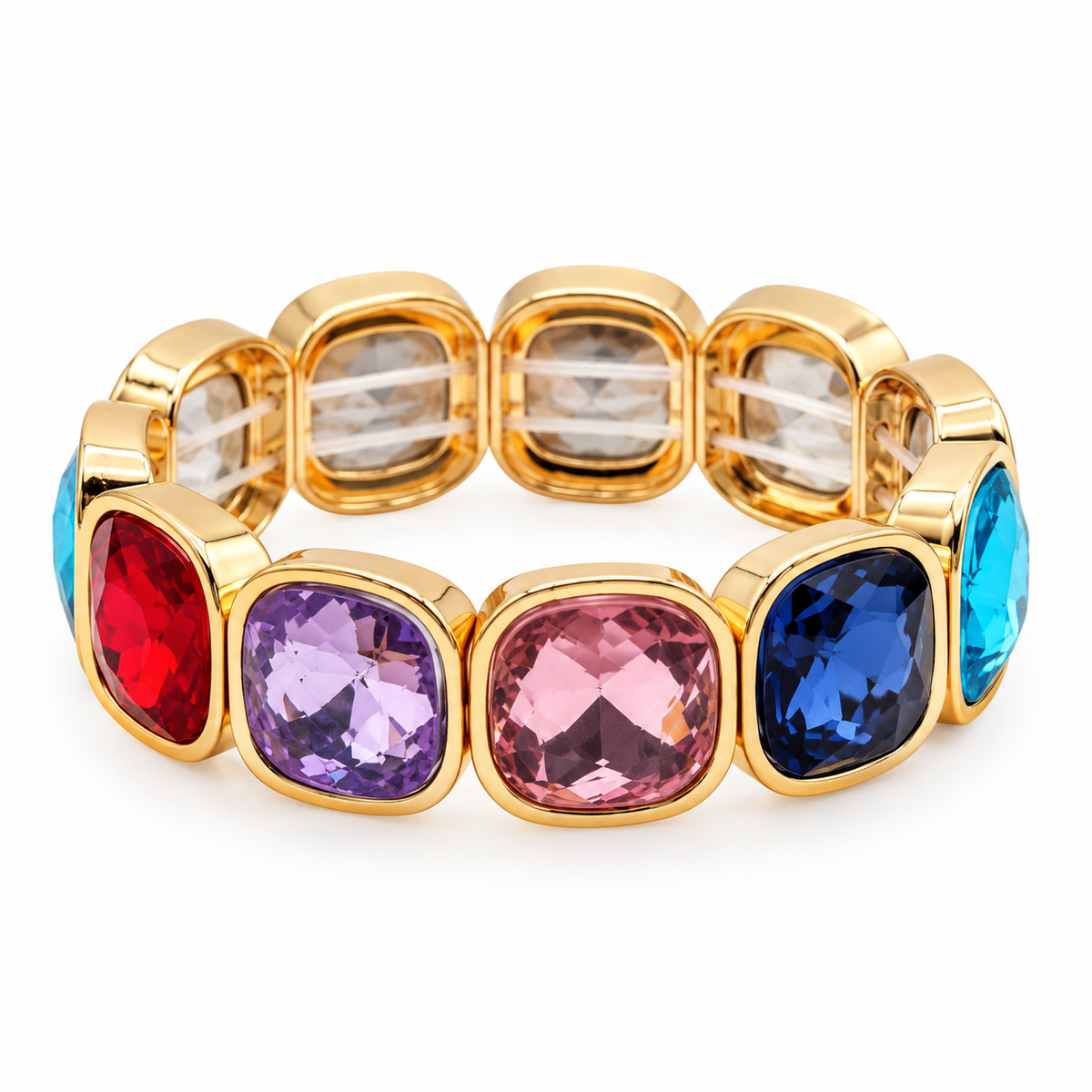 Gemstone Stretch Bracelet | Multi-Color