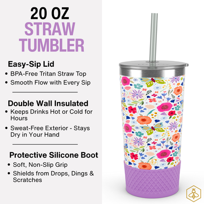 20oz Tumbler - Garden Blooms