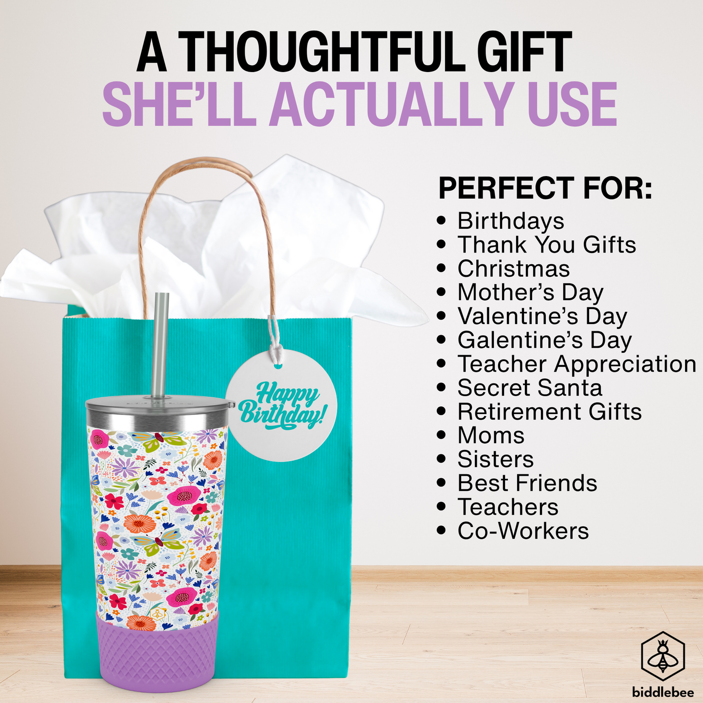 20oz Tumbler - Garden Blooms