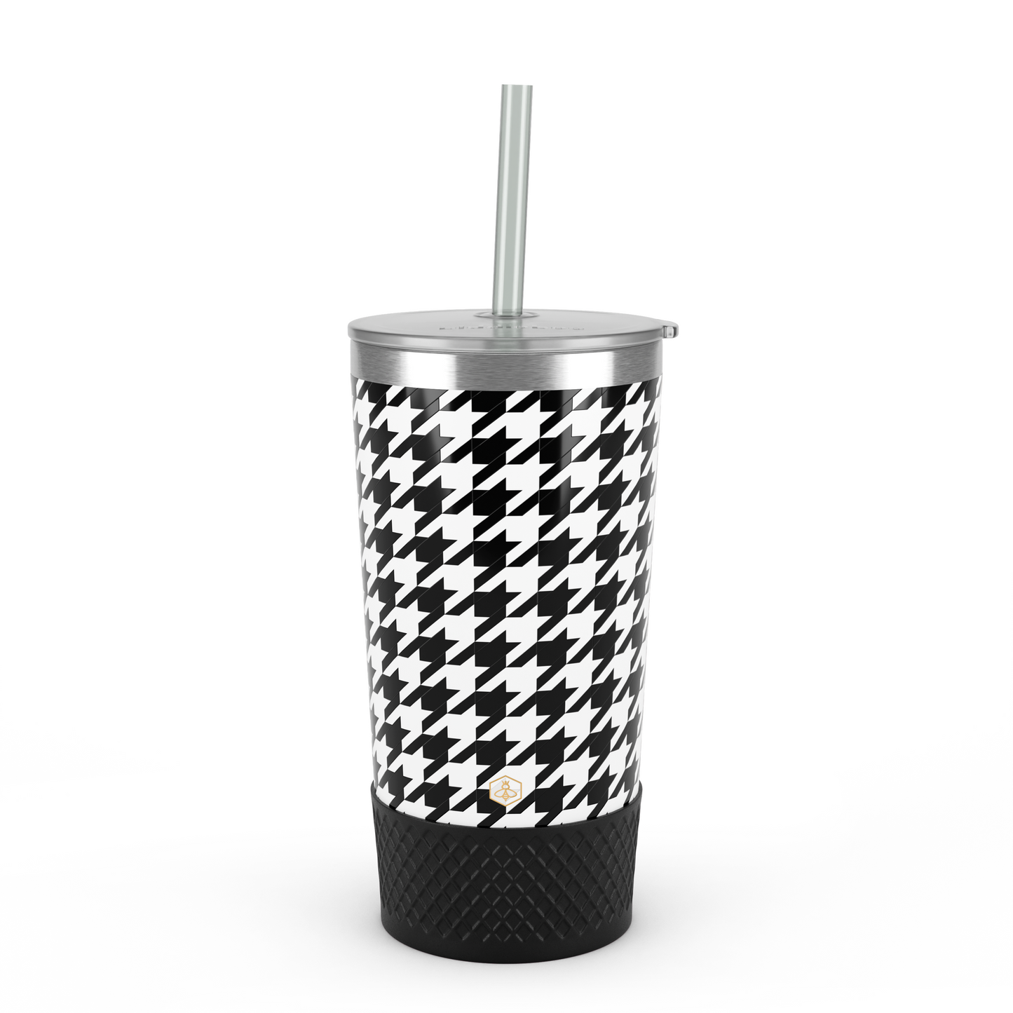 20oz Tumbler - Black & White Diamonds