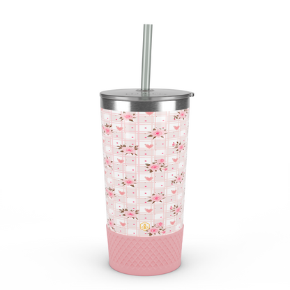 20oz Tumbler - Pink Roses