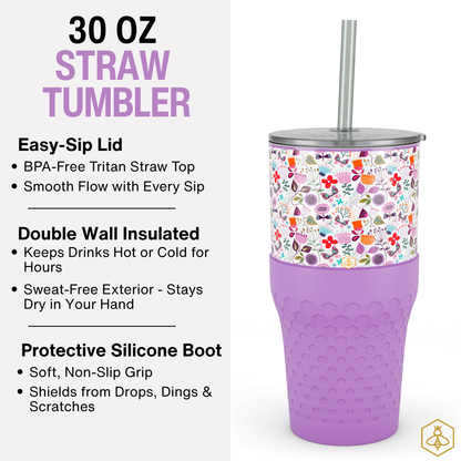30oz Tumbler - Garden Blooms