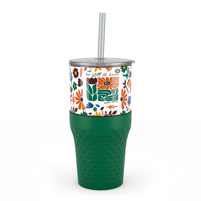 30oz Tumbler - Retro Floral Faith