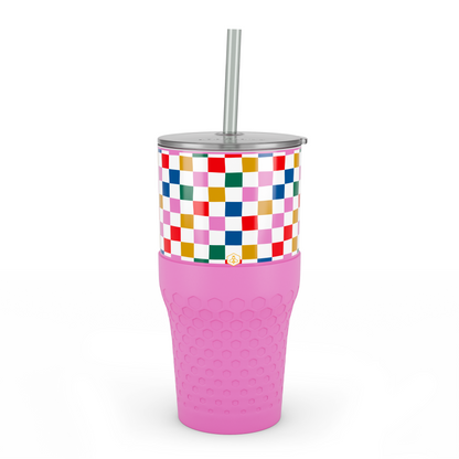 30oz Tumbler - Happy Check
