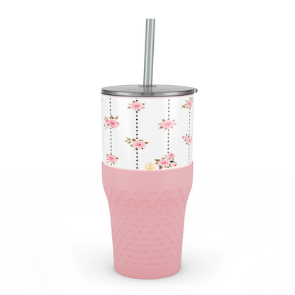30oz Tumbler - Pink Roses