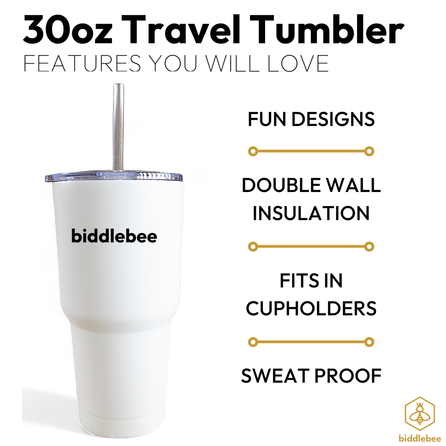 Touchdown Season 30oz Straw Tumbler