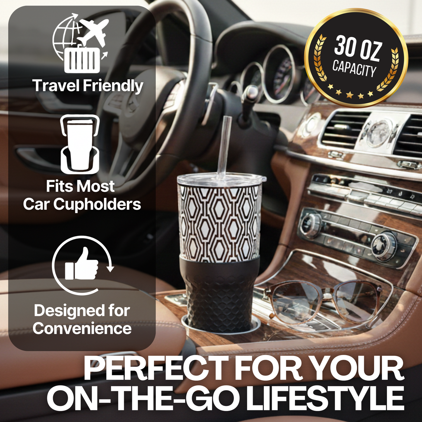 30oz Tumbler 4-Pack | Black & White