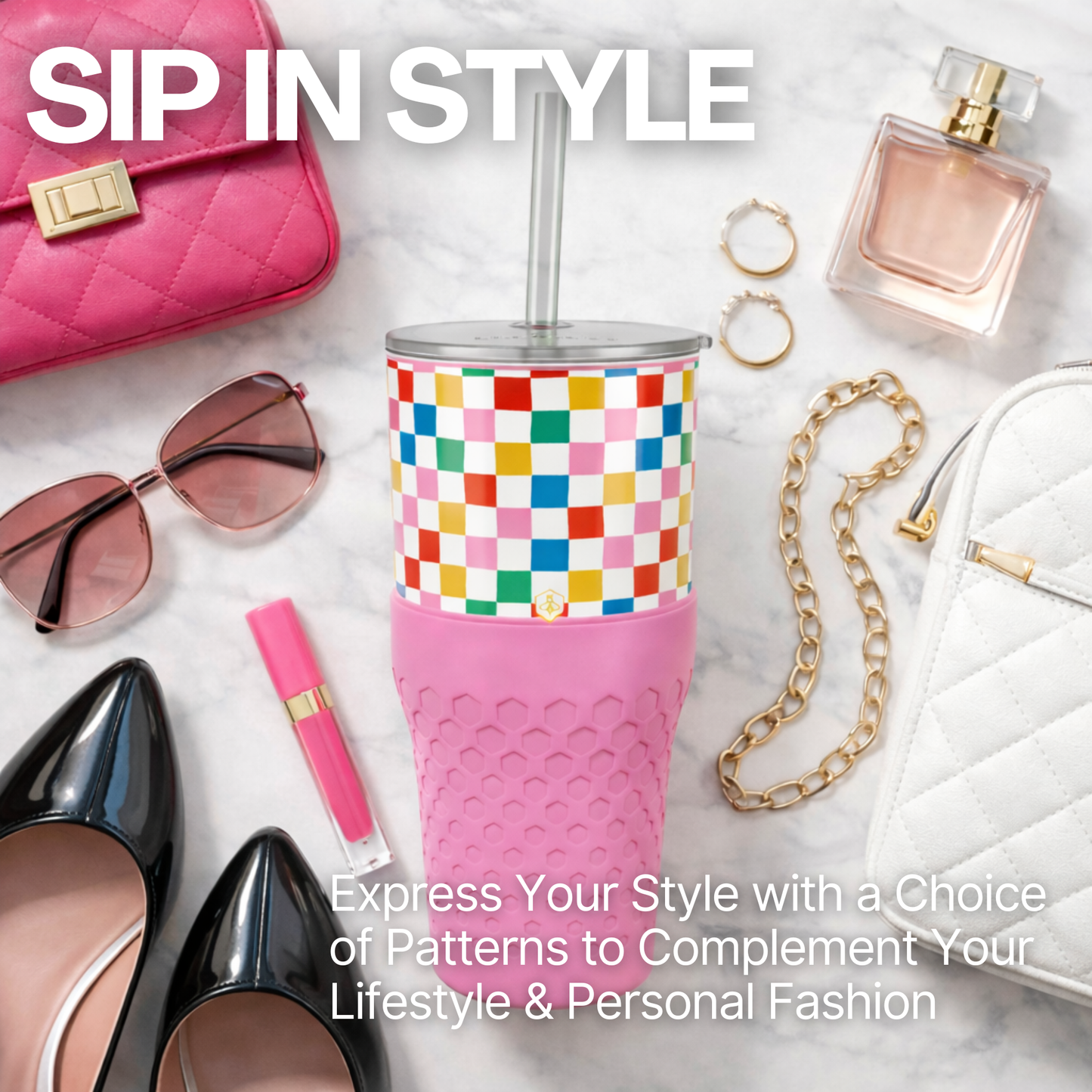 30oz Tumbler 4-Pack | Happy Check