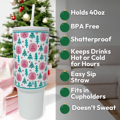 Sugar Plum Pines 40oz Tumbler