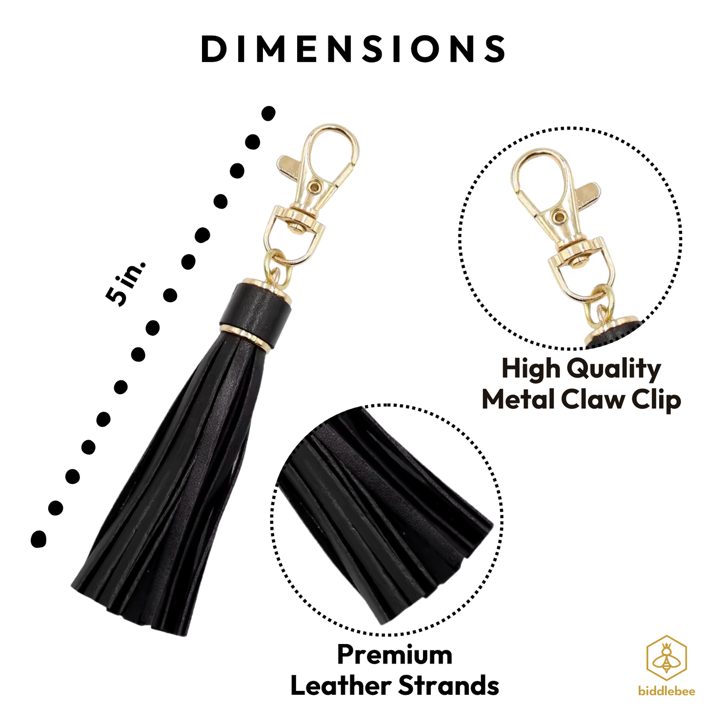 Black Tassel Charm