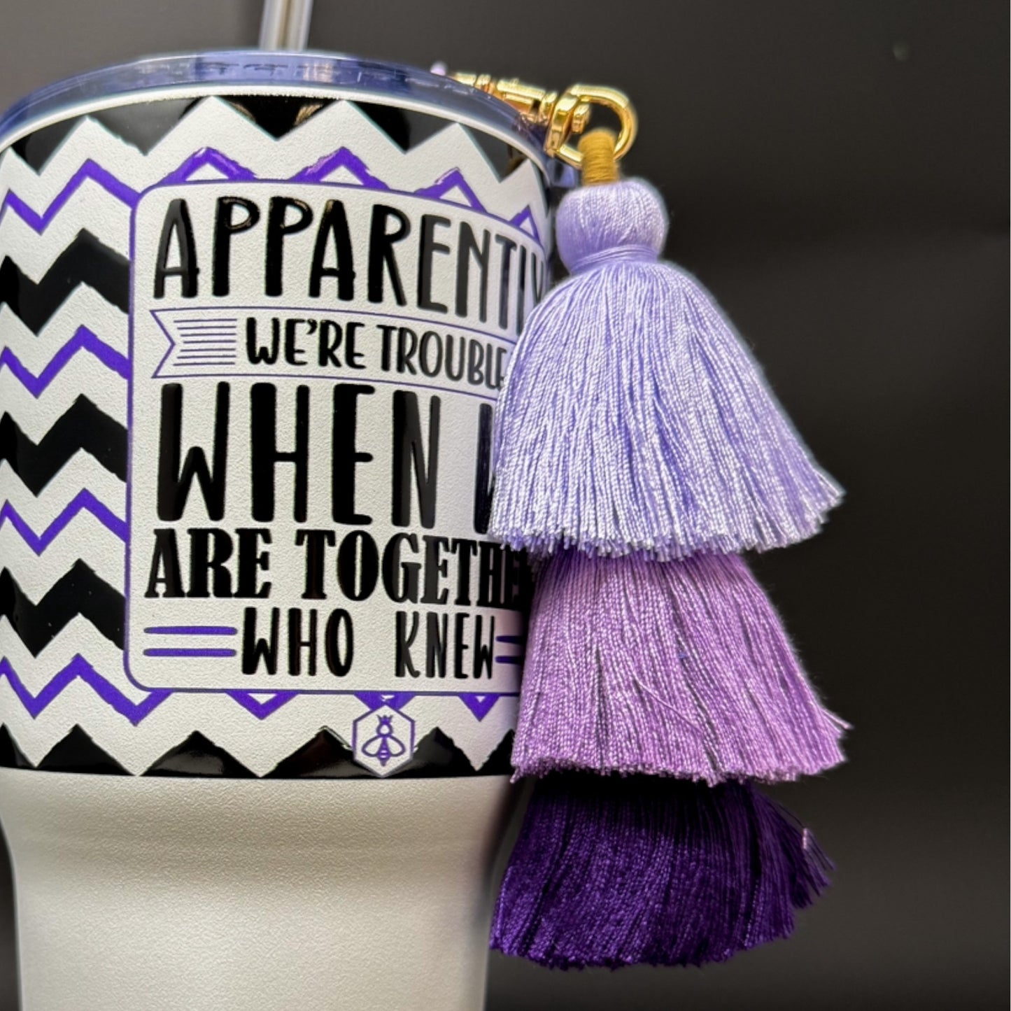 Purple Boho Tassel Charm