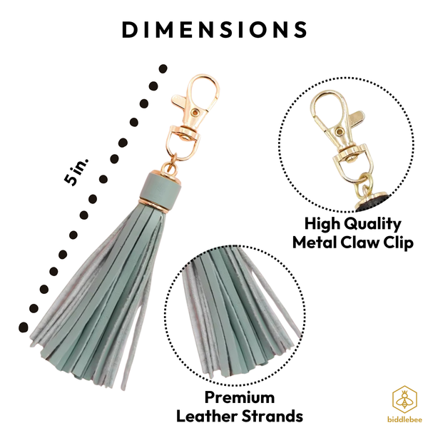 Seafoam Tassel Charm
