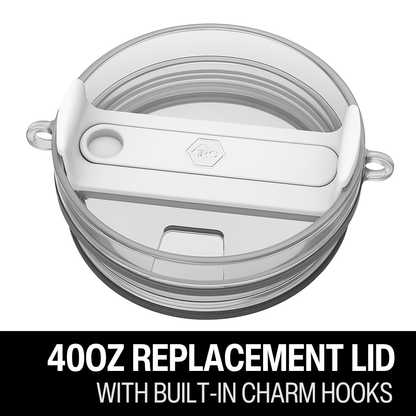 40oz Replacement Lid with Charm Hooks