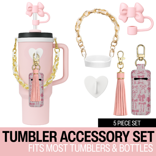 Accessory Set - Pink Bows