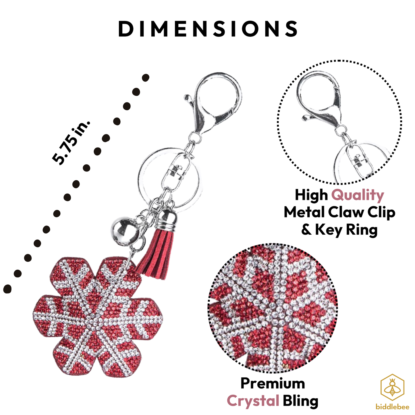 Bling Snowflake Charm