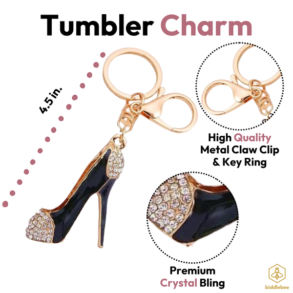 Luxe Black Stiletto Charm