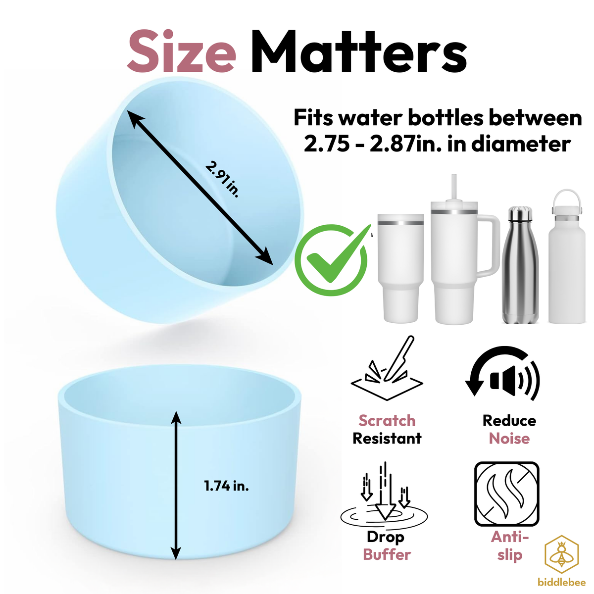 Silicone Boot | Light Blue 2-Pack
