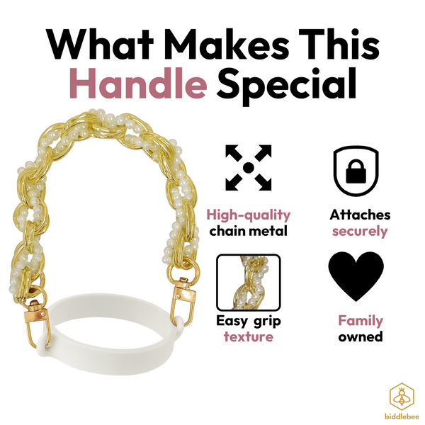 Tumbler Handle - Posh Pearl