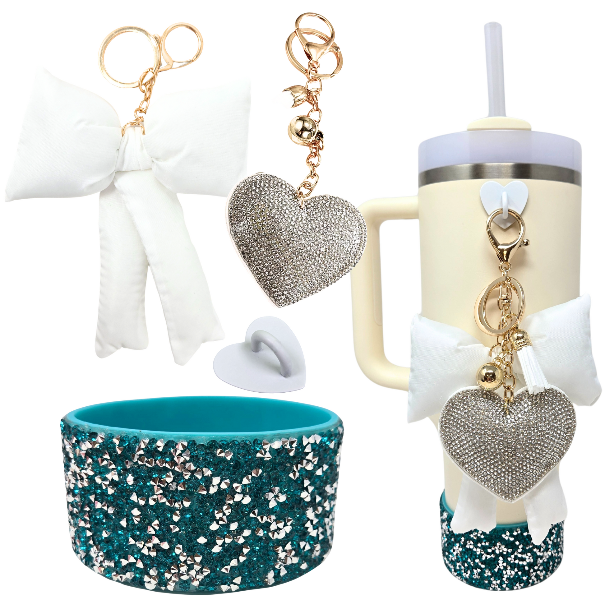 Silver Bling Heart Bundle