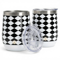 Black & White Wine Tumbler 2-Pack