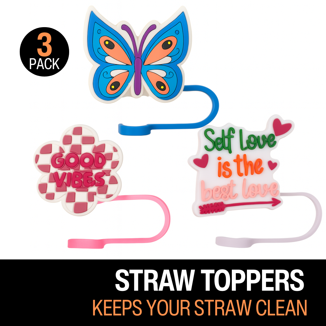 Straw Topper 3-Pack - Feel-Good Faves