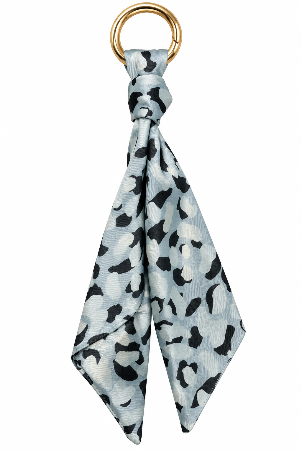 Blue Cheetah Scarf Charm