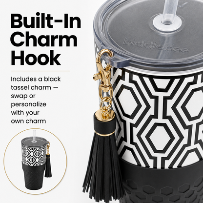 Black & White — 30oz Charm Tumbler