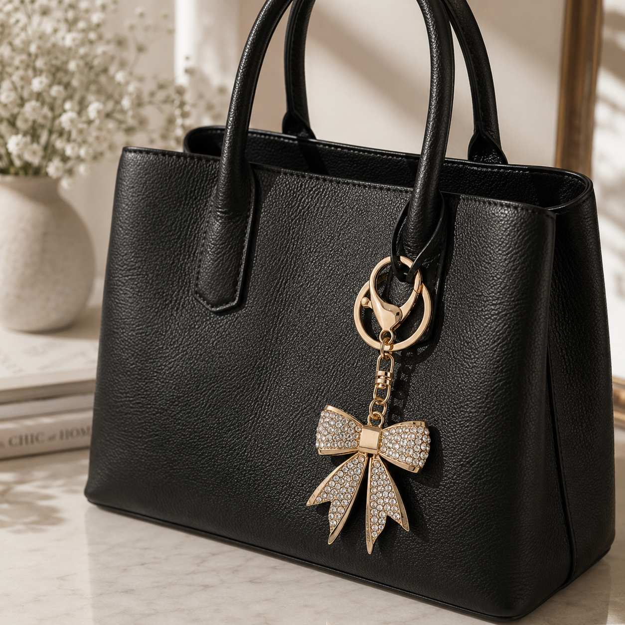 Crystal Luxe Bow Charm