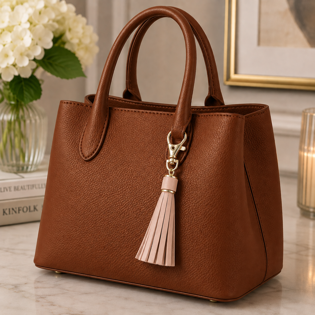 Pink Tassel Charm